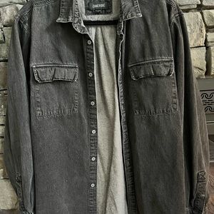 Men’s Zanerobe black denim shirt